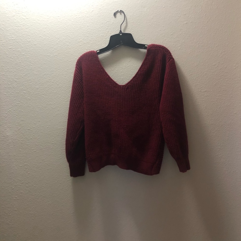 Reversible Burgundy Sweater